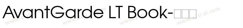 AvantGarde LT Book字体转换